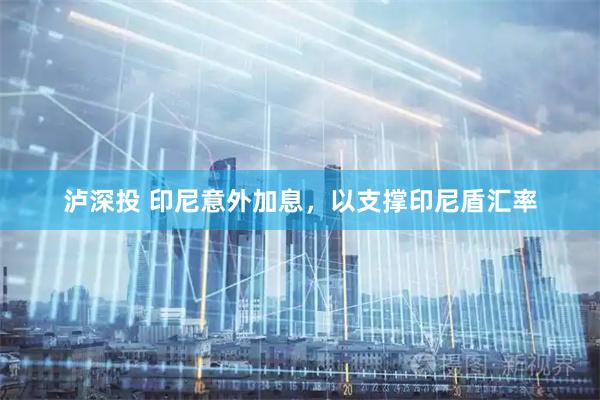 泸深投 印尼意外加息，以支撑印尼盾汇率
